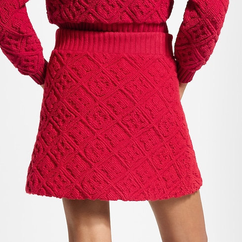 Minigonna con motivo Monogram Toweling cropped worn view