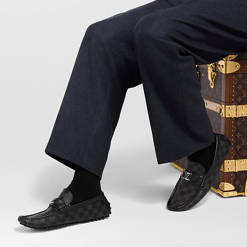 Mocassino Hockenheim Tela Damier Graphite Uomo Calzature Tutte le Scarpe | LOUIS VUITTON (Zoom prodotto)