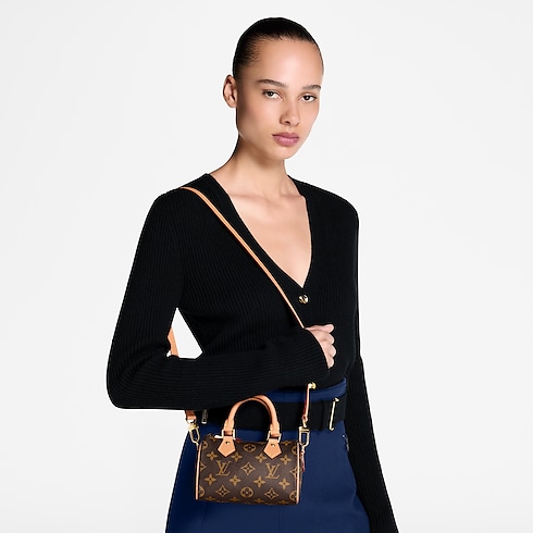 Nano Speedy Tela Monogram Donna Borse da Donna Borse da donna | LOUIS VUITTON (Zoom prodotto)