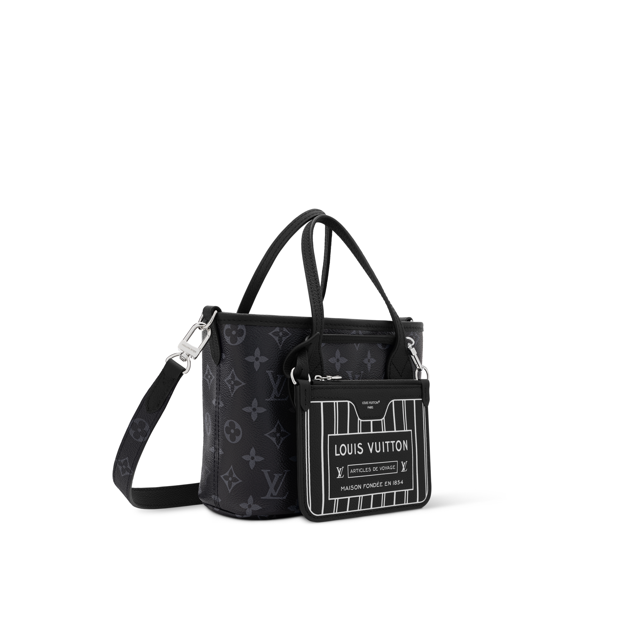 Neverfull Bandoulière Inside Out BB Monogram Eclipse Borse e Piccola Pelletteria Borse da Donna Icone LV | LOUIS VUITTON (Zoom prodotto)