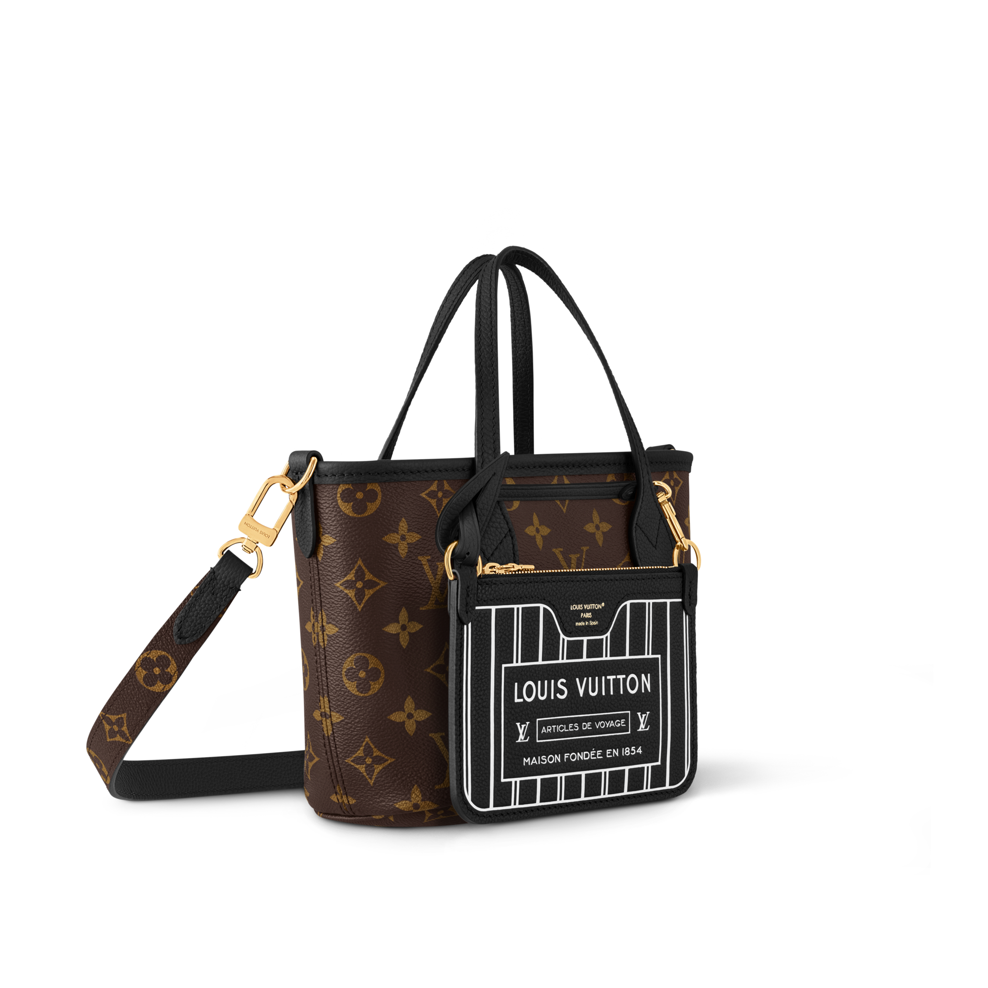 Neverfull Bandoulière Inside Out BB  Borse e Piccola Pelletteria Borse da Donna Icone LV | LOUIS VUITTON (Zoom prodotto)