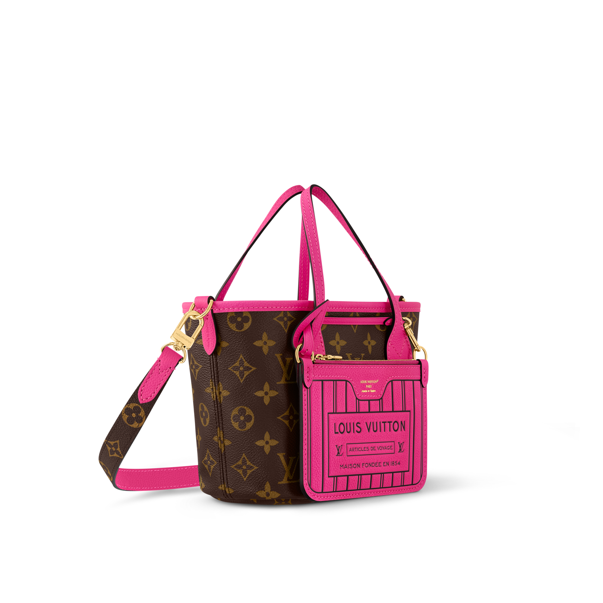 Neverfull Bandoulière Inside Out BB H33 Borse e Piccola Pelletteria Borse da Donna Icone LV | LOUIS VUITTON (Zoom prodotto)