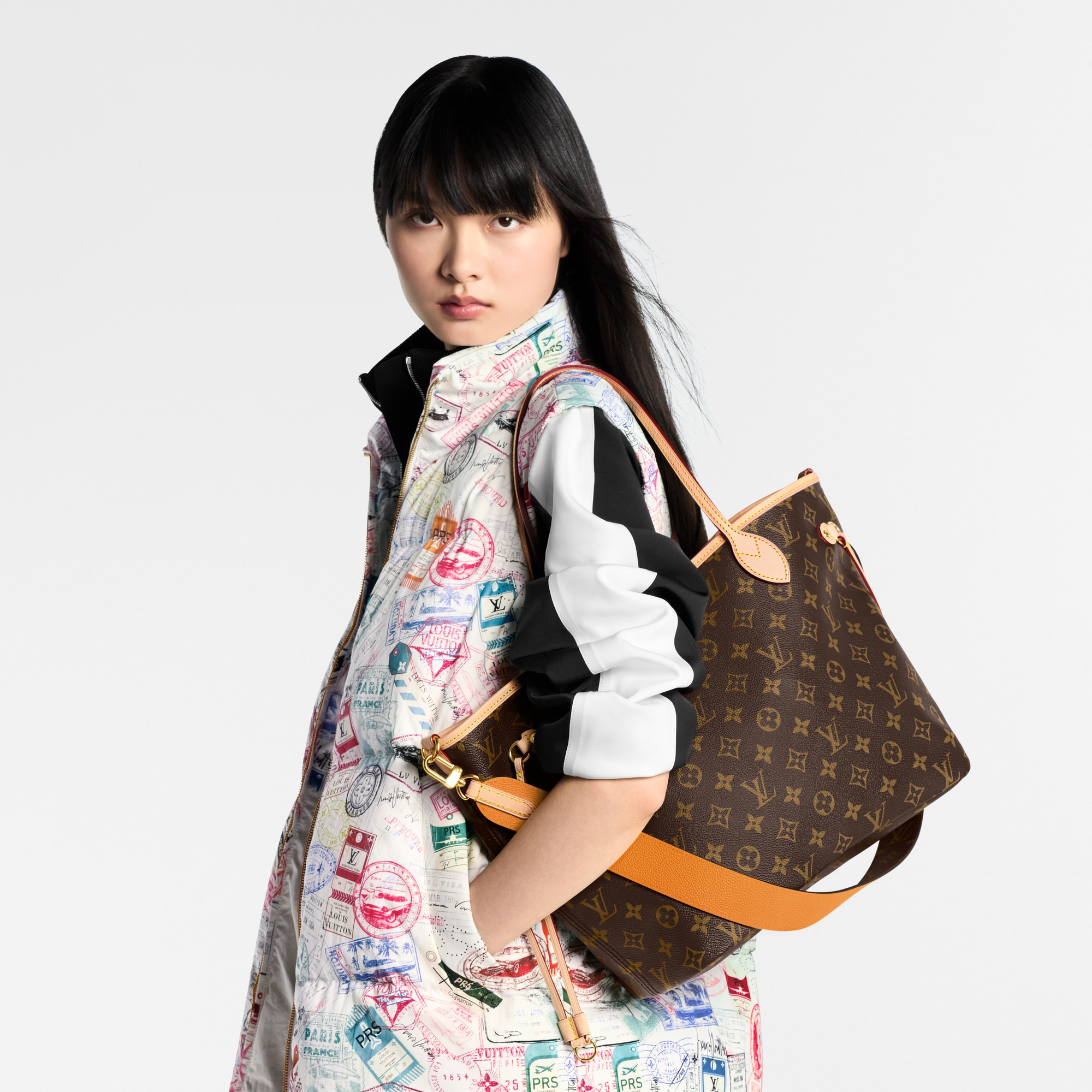 Neverfull Bandoulière Inside Out MM Tela Monogram Borse e Piccola Pelletteria Borse da Donna Icone LV | LOUIS VUITTON (Zoom prodotto)