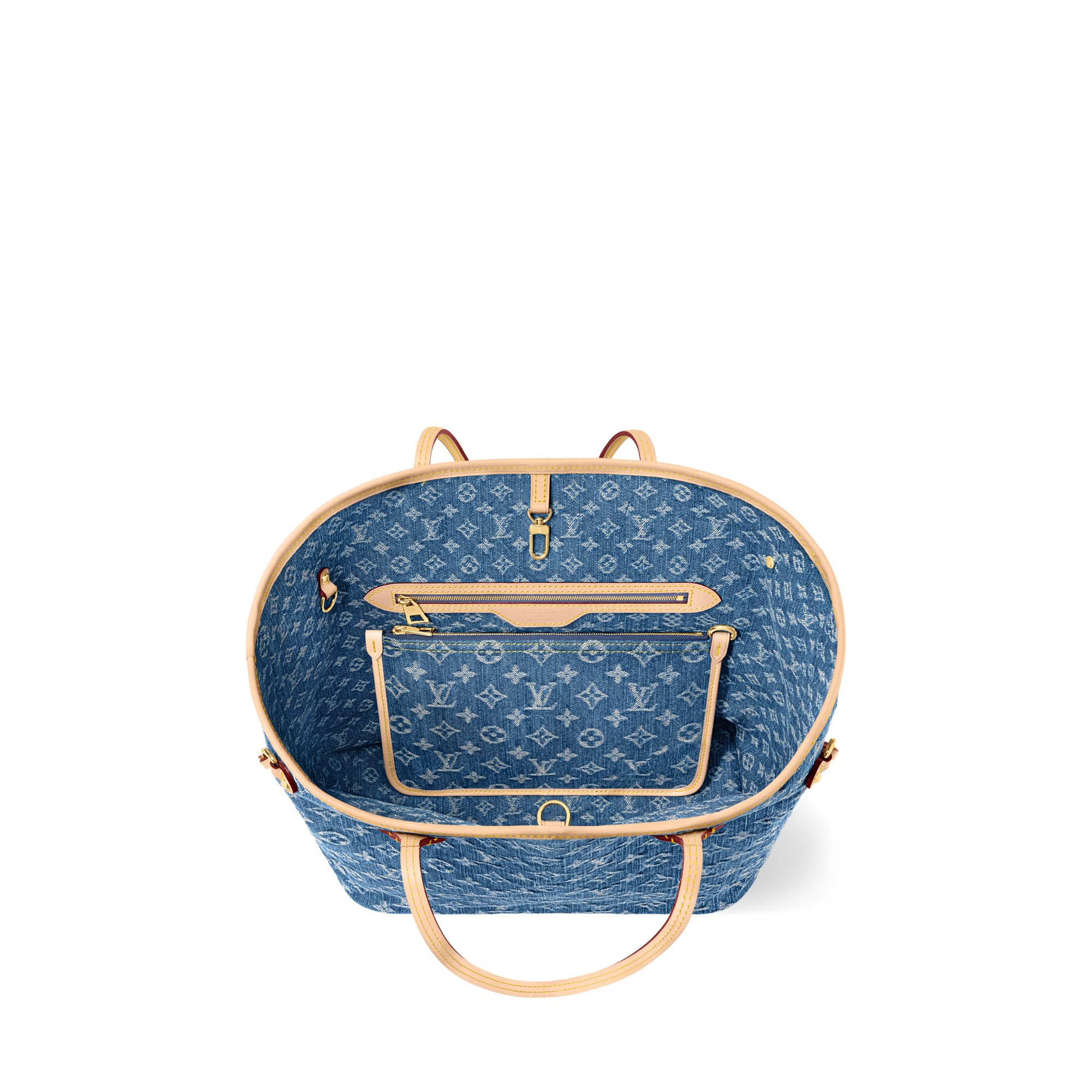 Neverfull MM Monogram Denim Borse e Piccola Pelletteria Borse da Donna Icone LV | LOUIS VUITTON (Zoom prodotto)