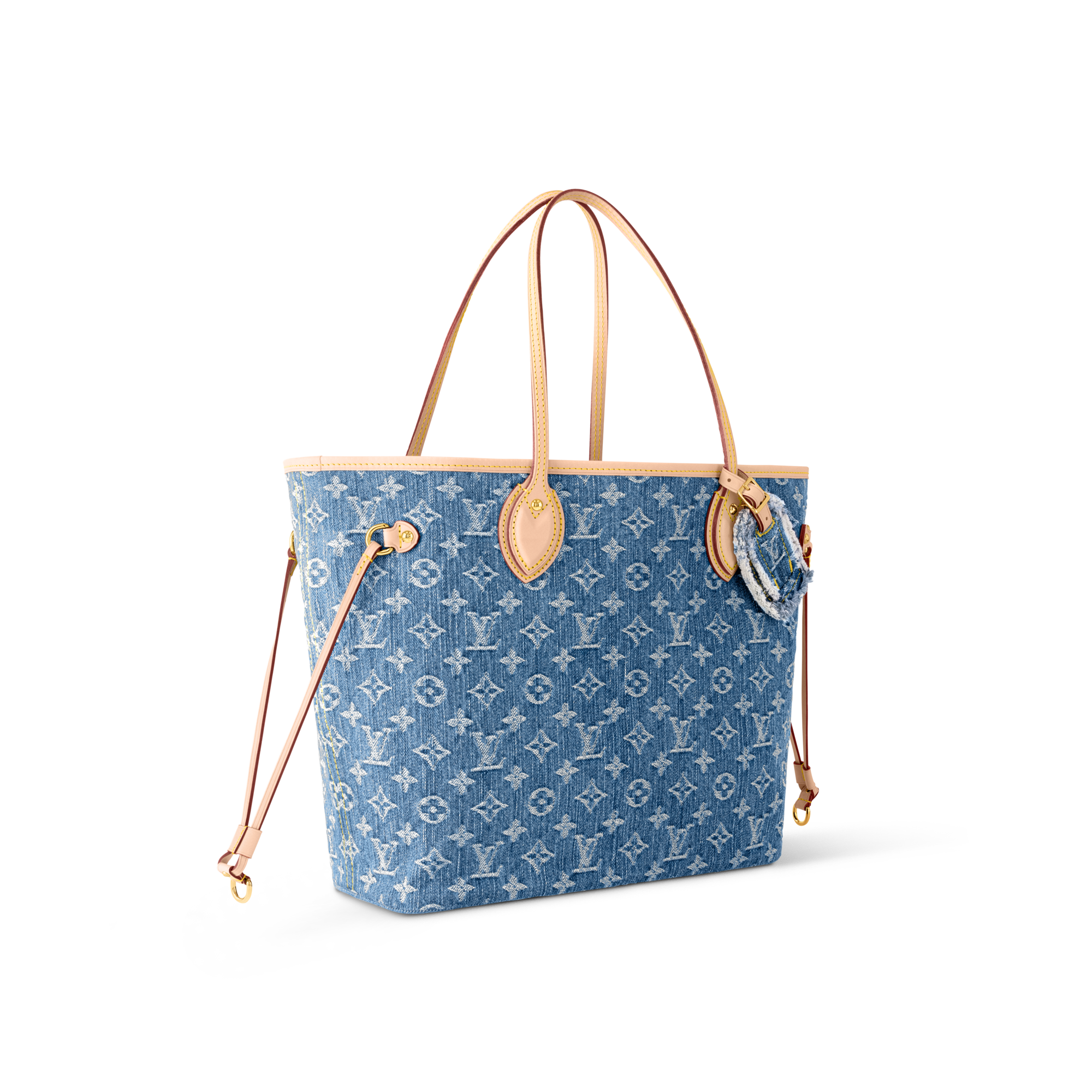 Neverfull MM Monogram Denim Borse e Piccola Pelletteria Borse da Donna Icone LV | LOUIS VUITTON (Zoom prodotto)