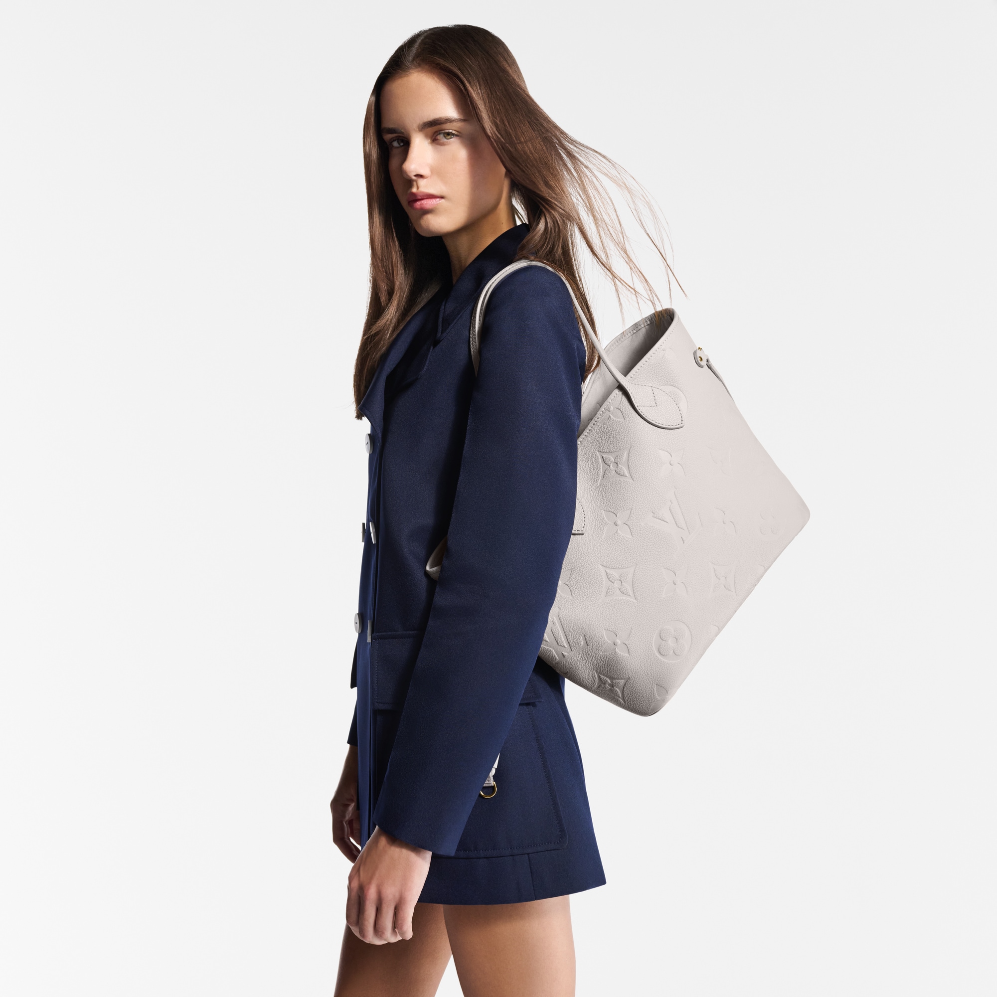 Neverfull MM Pelle Monogram Empreinte Donna Borse da Donna Borse da donna | LOUIS VUITTON (Zoom prodotto)