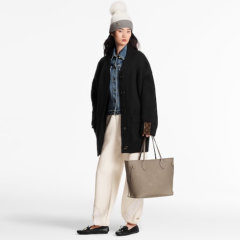 Neverfull MM Pelle Monogram Empreinte Donna Borse da Donna Borse da donna | LOUIS VUITTON (Zoom prodotto)