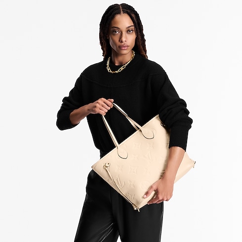 Neverfull MM Pelle Monogram Empreinte Donna Borse da Donna Borse da donna | LOUIS VUITTON (Zoom prodotto)