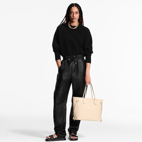 Neverfull MM Pelle Monogram Empreinte Donna Borse da Donna Borse da donna | LOUIS VUITTON (Zoom prodotto)