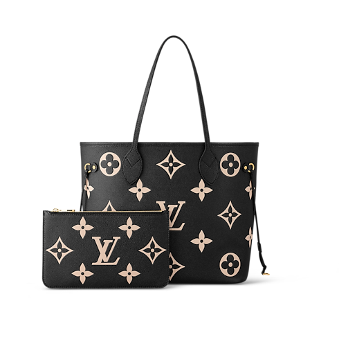 Neverfull MM Pelle Monogram Empreinte Donna Borse da Donna Borse da donna | LOUIS VUITTON (Zoom prodotto)