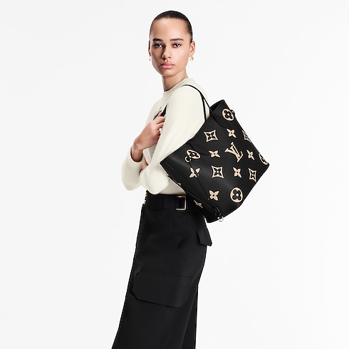 Neverfull MM Pelle Monogram Empreinte Donna Borse da Donna Borse da donna | LOUIS VUITTON (Zoom prodotto)