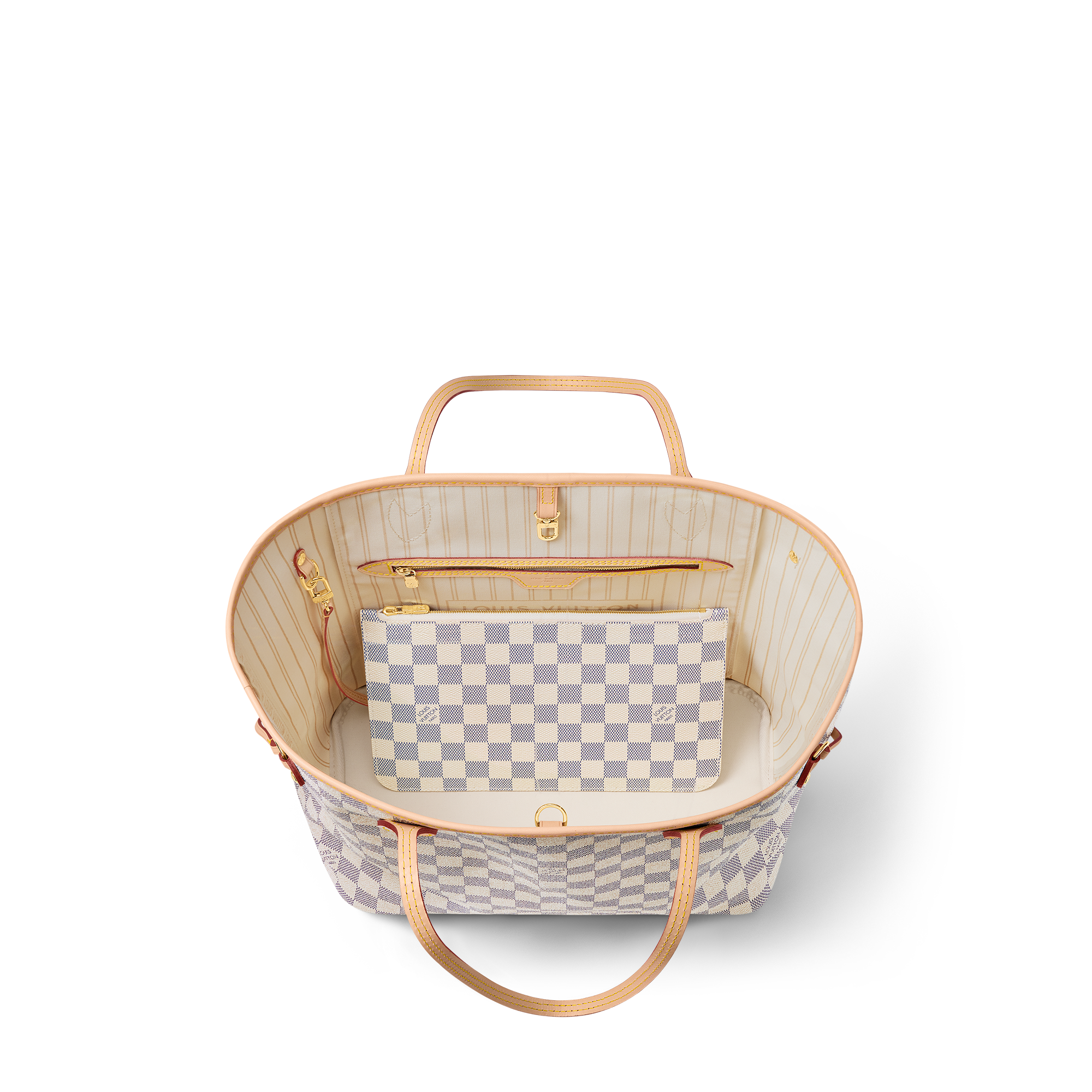 Neverfull MM Tela Damier Azur Donna Borse da Donna Borse da donna | LOUIS VUITTON (Zoom prodotto)
