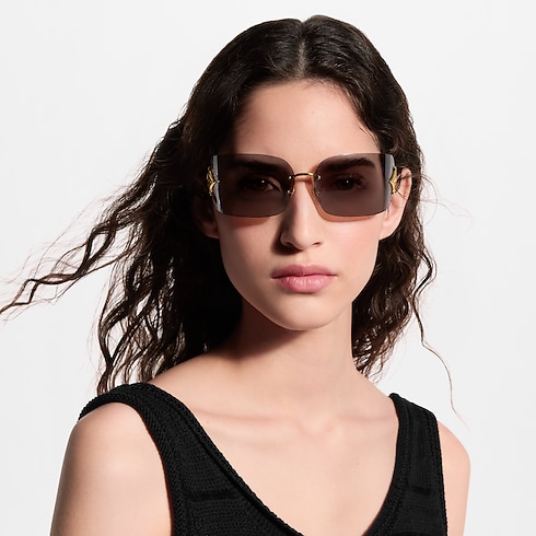 Occhiali da sole Curvy Flower Rectangle S00 Donna Accessori Occhiali | LOUIS VUITTON (Zoom prodotto)
