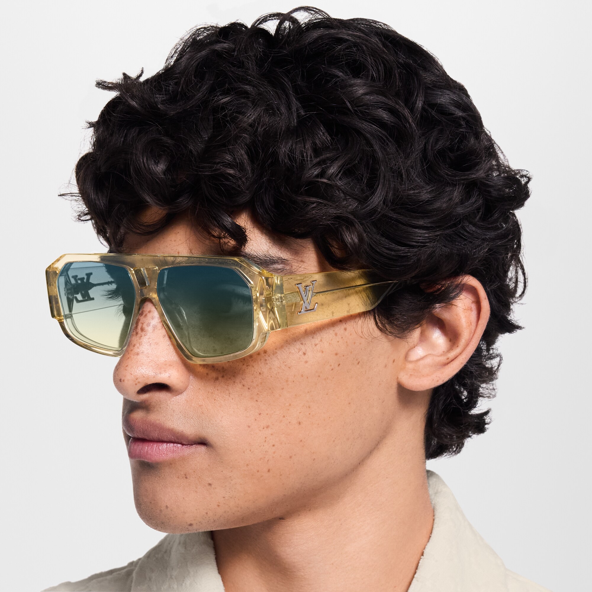 Occhiali da sole LV Clash Pilot Square S00 Uomo Accessori Occhiali da Sole | LOUIS VUITTON (Zoom prodotto)