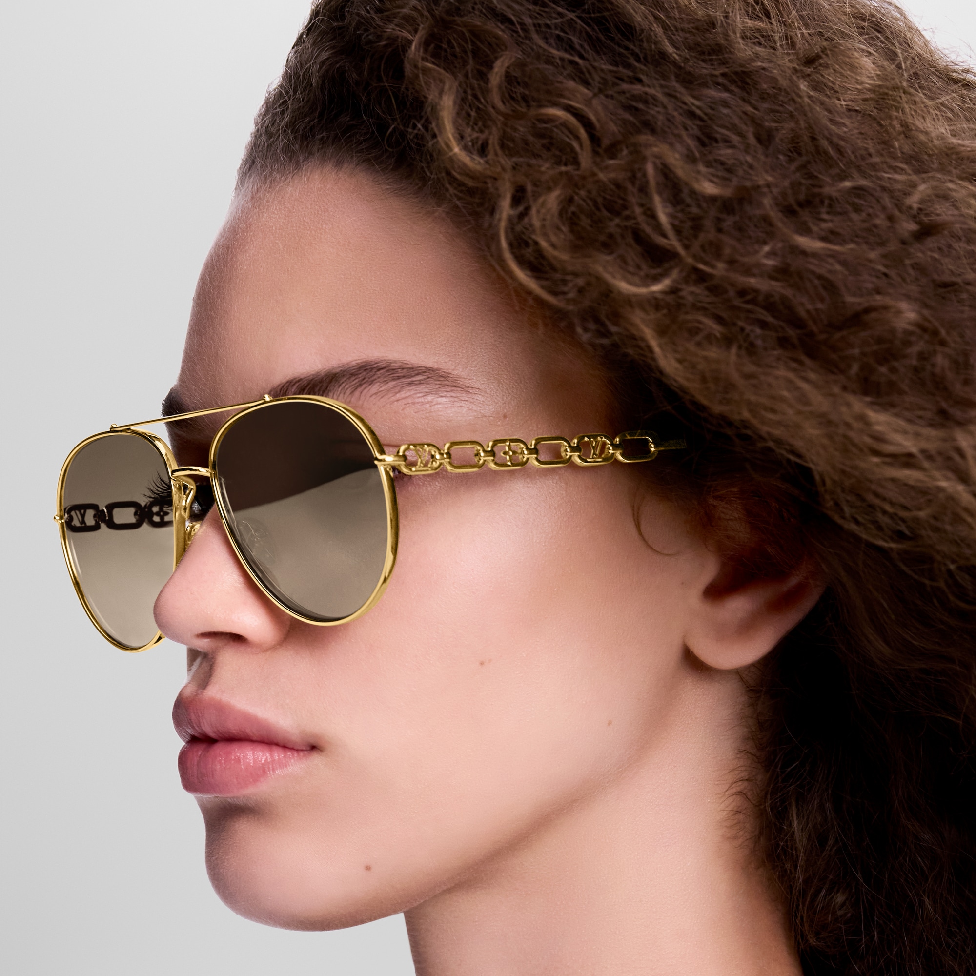 Occhiali da sole My LV Chain Pilot S00 Donna Accessori Occhiali da Sole | LOUIS VUITTON (Zoom prodotto)