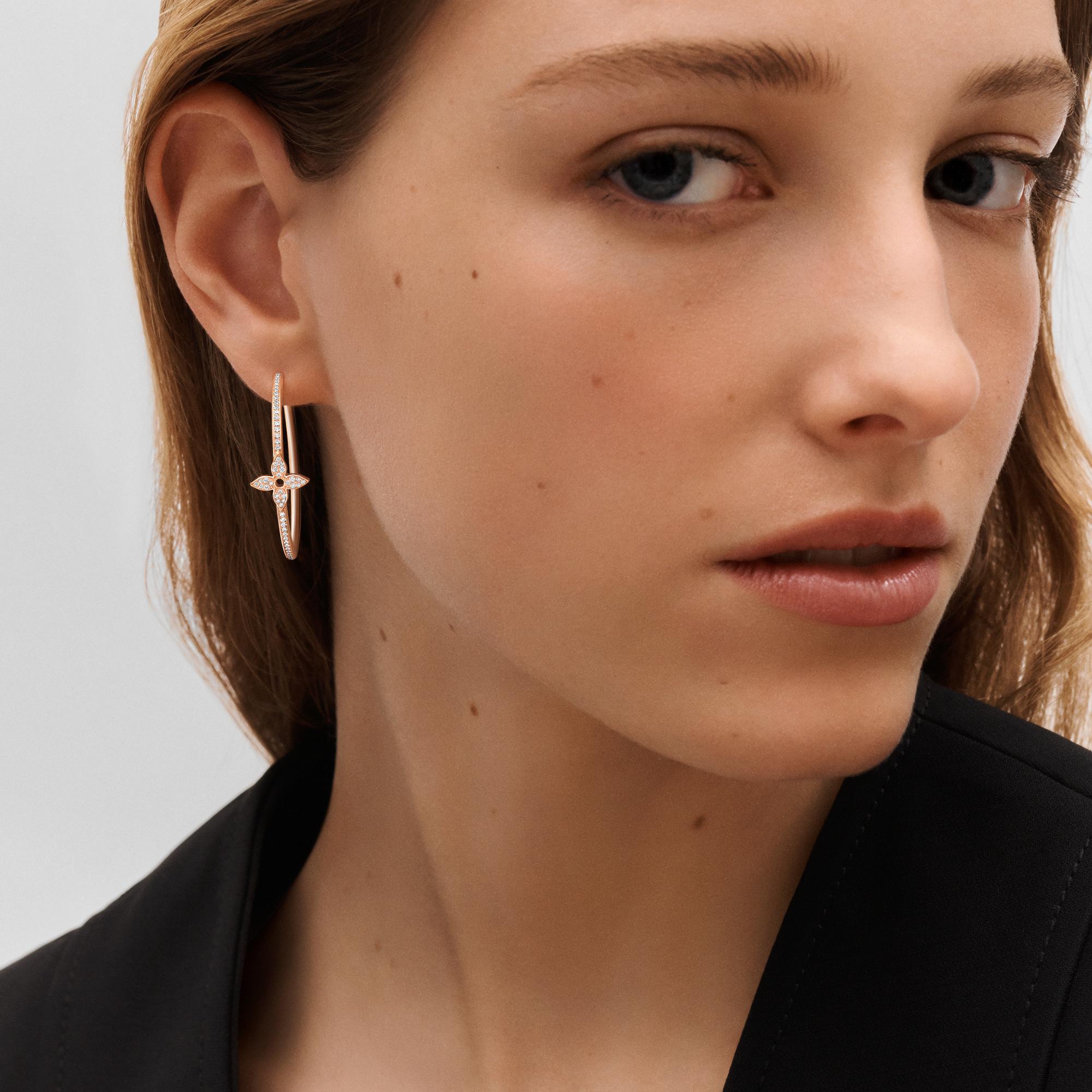 Orecchini a cerchio Idylle Blossom, oro rosa e diamanti  Gioielli Categorie Tutta la Gioielleria | LOUIS VUITTON (Zoom prodotto)