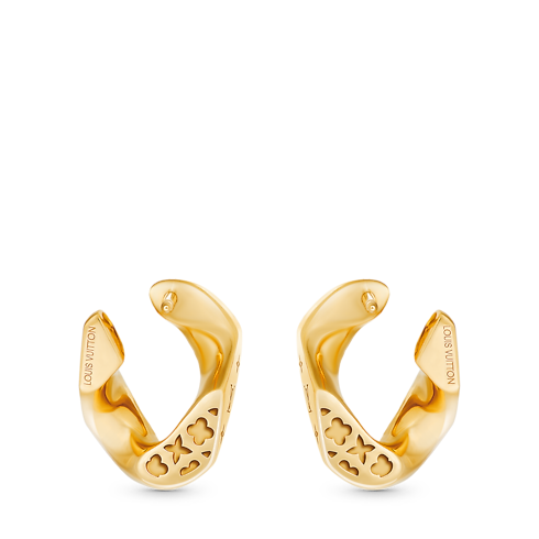 Orecchini Cuban Chain, oro giallo e diamanti Gioielli Categorie Orecchini | LOUIS VUITTON (Zoom prodotto)
