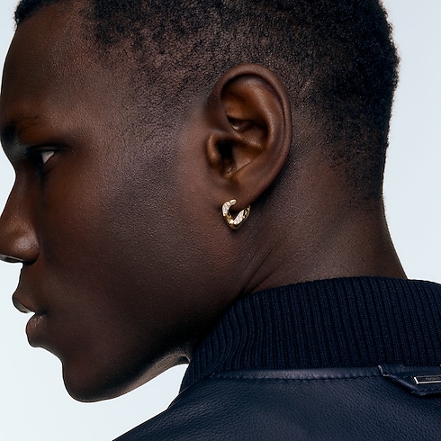 Orecchini Cuban Chain, oro giallo e diamanti Gioielli Categorie Orecchini | LOUIS VUITTON (Zoom prodotto)