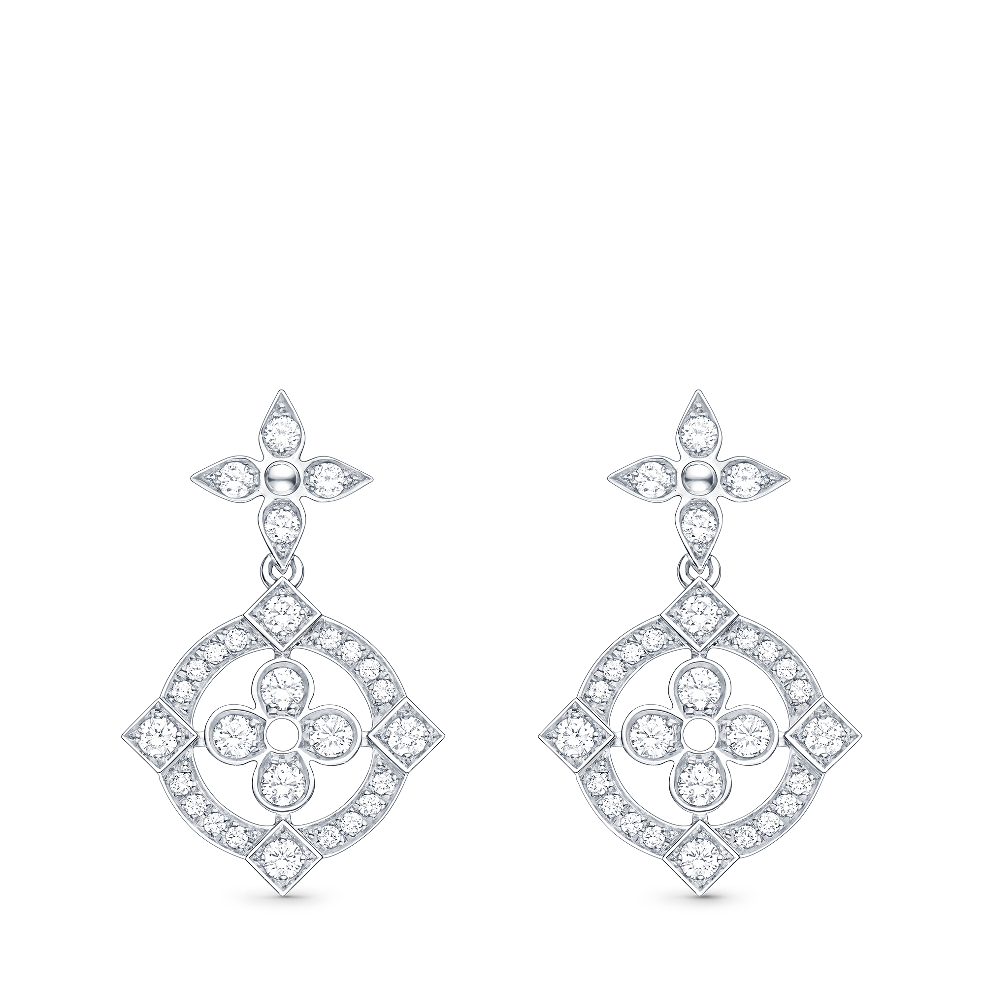 Orecchini Dentelle, oro bianco e diamanti  Gioielli Categorie Tutta la Gioielleria | LOUIS VUITTON (Zoom prodotto)