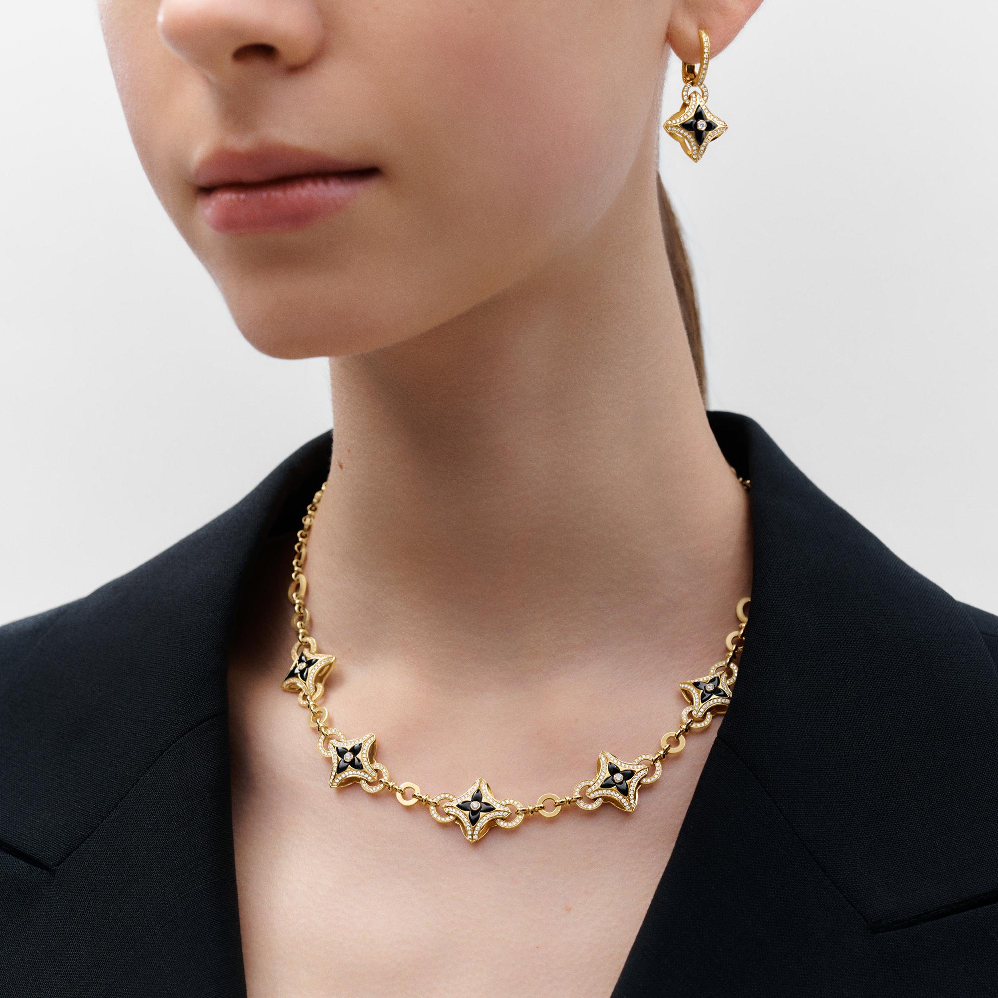 Orecchini Ever Blossom, oro giallo, onice e diamanti  Gioielli Categorie Orecchini | LOUIS VUITTON (Zoom prodotto)