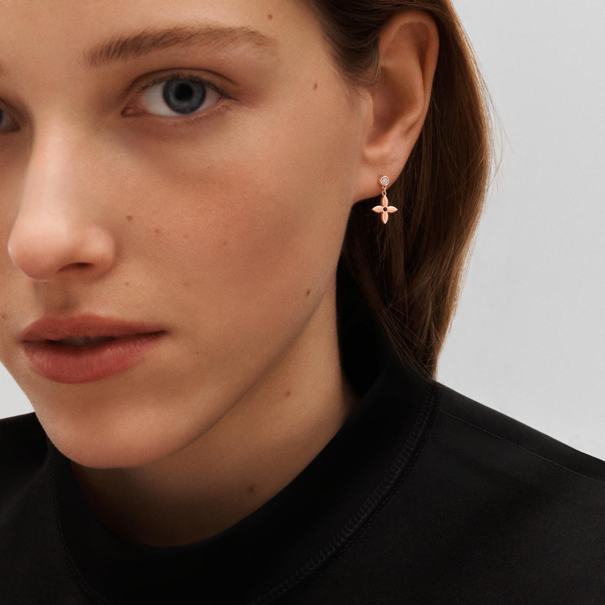 Orecchino a bottone Blossom, oro rosa e diamante - Pezzo singolo  Gioielli Categorie Orecchini | LOUIS VUITTON (Zoom prodotto)