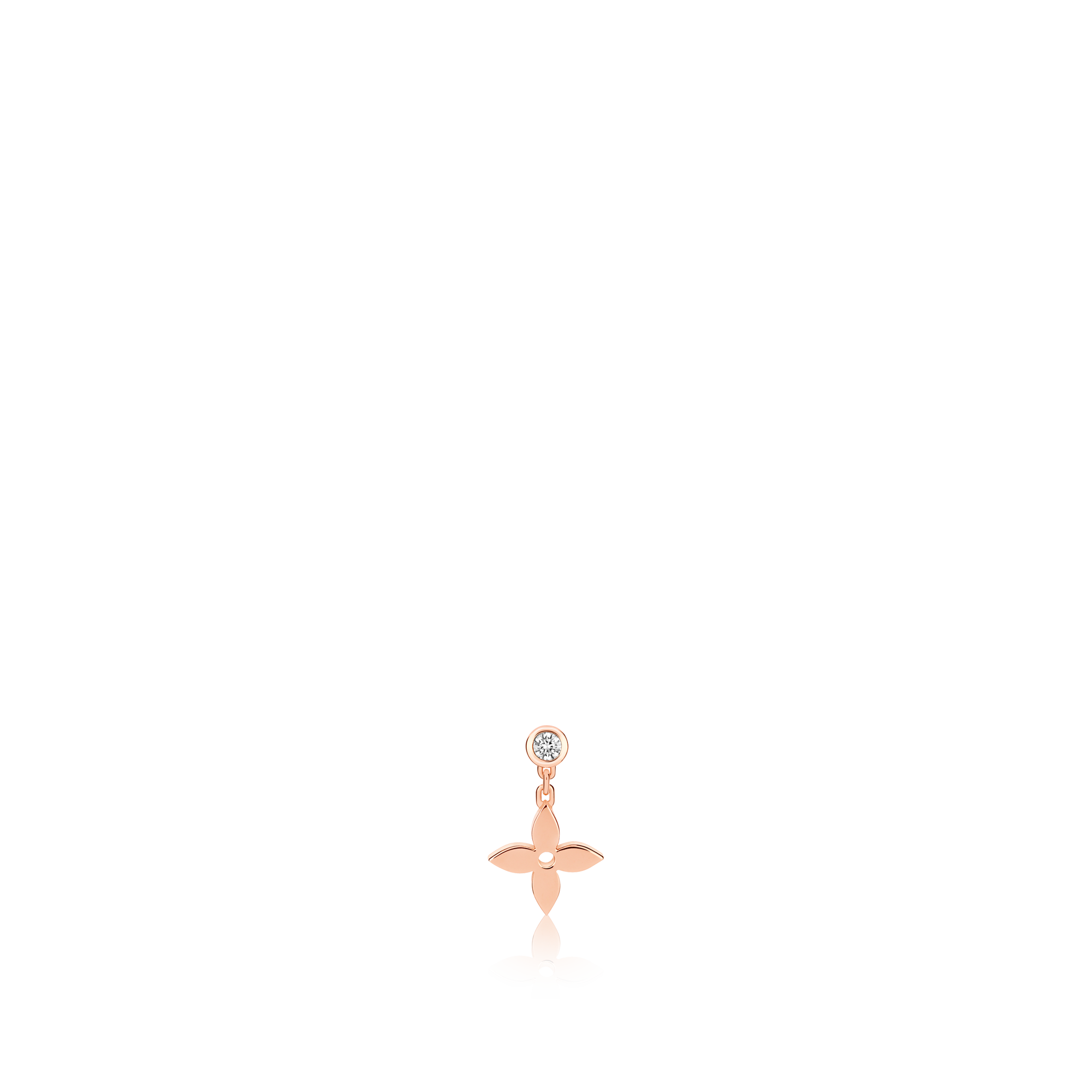 Orecchino a bottone Blossom, oro rosa e diamante - Pezzo singolo  Gioielli Categorie Orecchini | LOUIS VUITTON (Zoom prodotto)