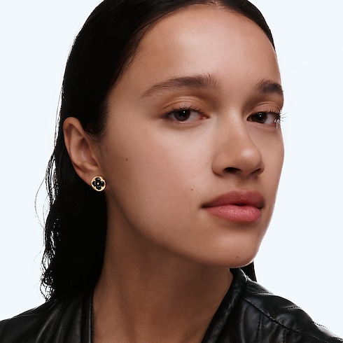 Orecchino a bottone Color Blossom BB Sun, oro giallo e onice - pezzo singolo Gioielli Categorie Orecchini | LOUIS VUITTON (Zoom prodotto)