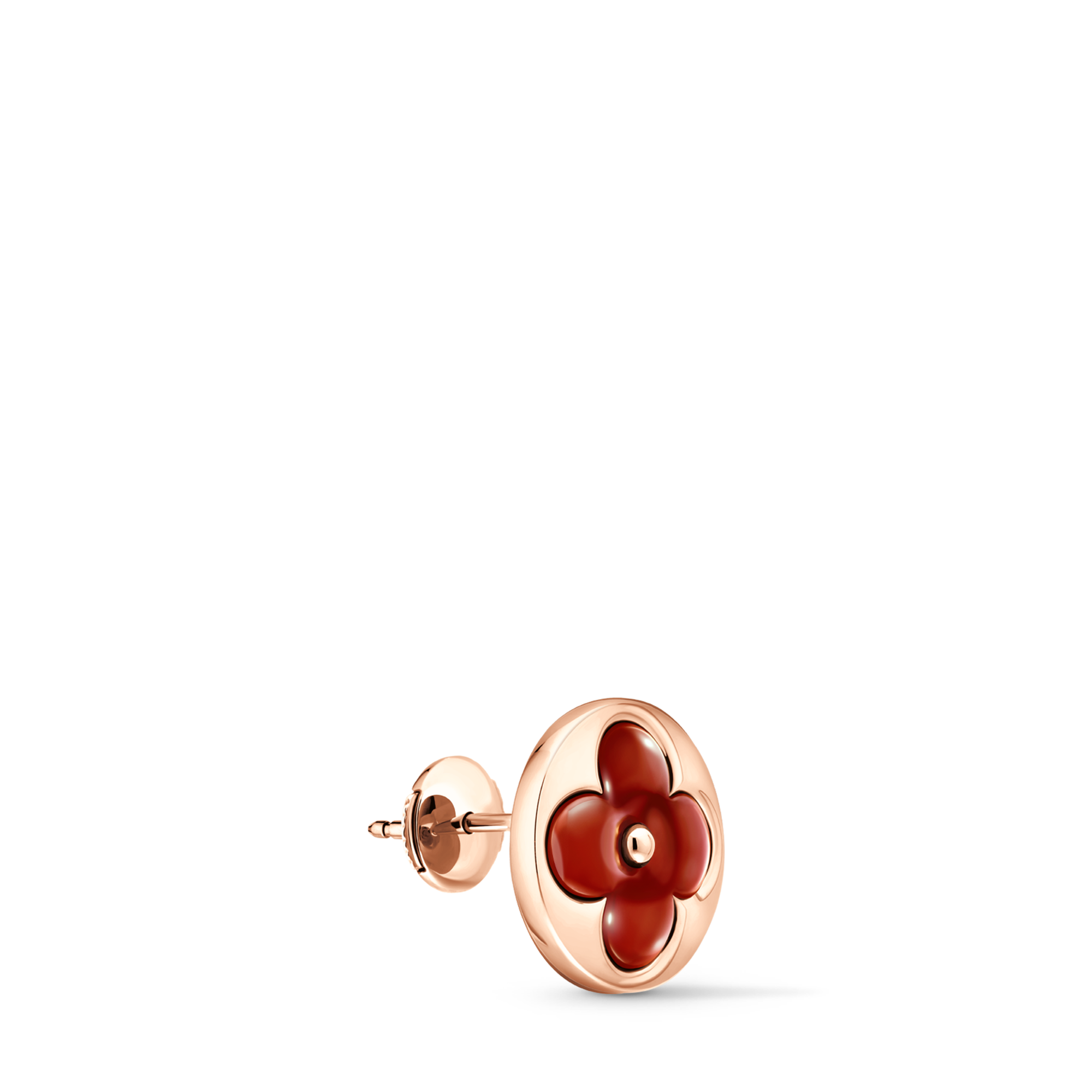 Orecchino a bottone Color Blossom BB Sun, oro rosa e corniola - pezzo singolo  Gioielli Categorie Orecchini | LOUIS VUITTON (Zoom prodotto)