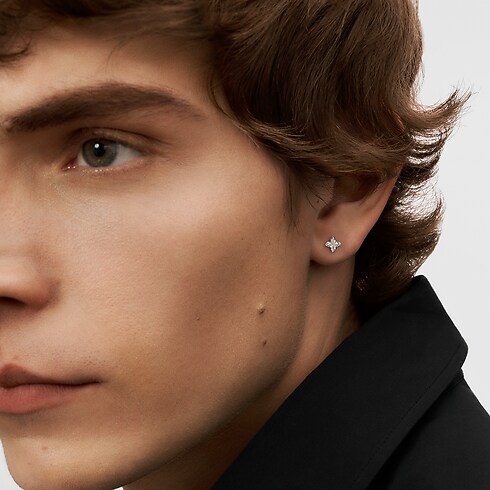 Orecchino a bottone LV Diamonds, diamante taglio LV Monogram Star - pezzo singolo Gioielli Collezioni LV Diamonds | LOUIS VUITTON (Zoom prodotto)