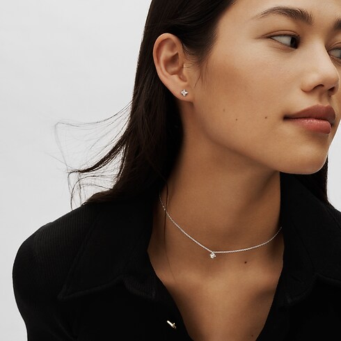 Orecchino a bottone LV Diamonds, diamante taglio LV Monogram Star - pezzo singolo Gioielli Collezioni LV Diamonds | LOUIS VUITTON (Zoom prodotto)