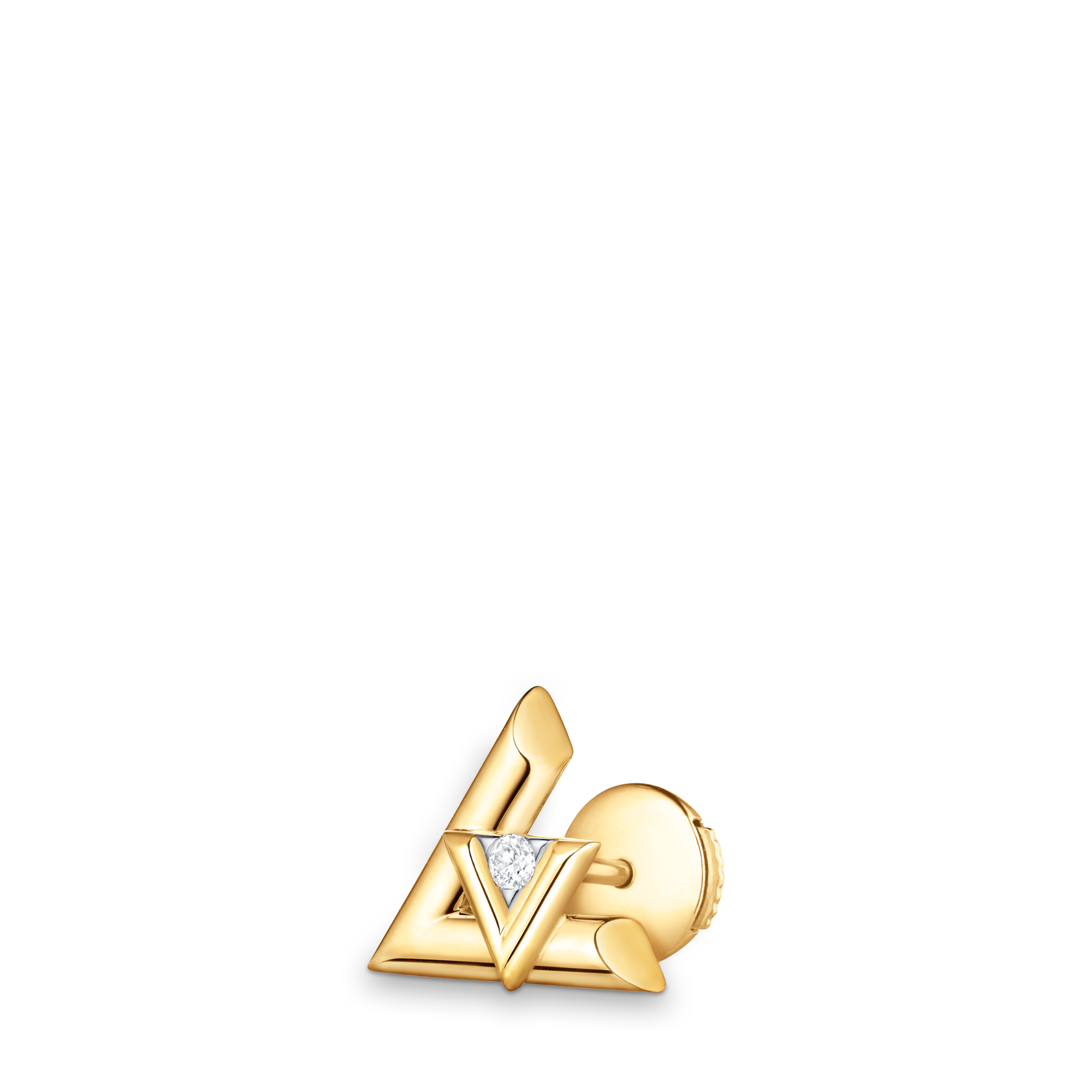 Orecchino a bottone LV Volt One, oro giallo e diamante - Pezzo singolo  Gioielli Categorie Tutta la Gioielleria | LOUIS VUITTON (Zoom prodotto)