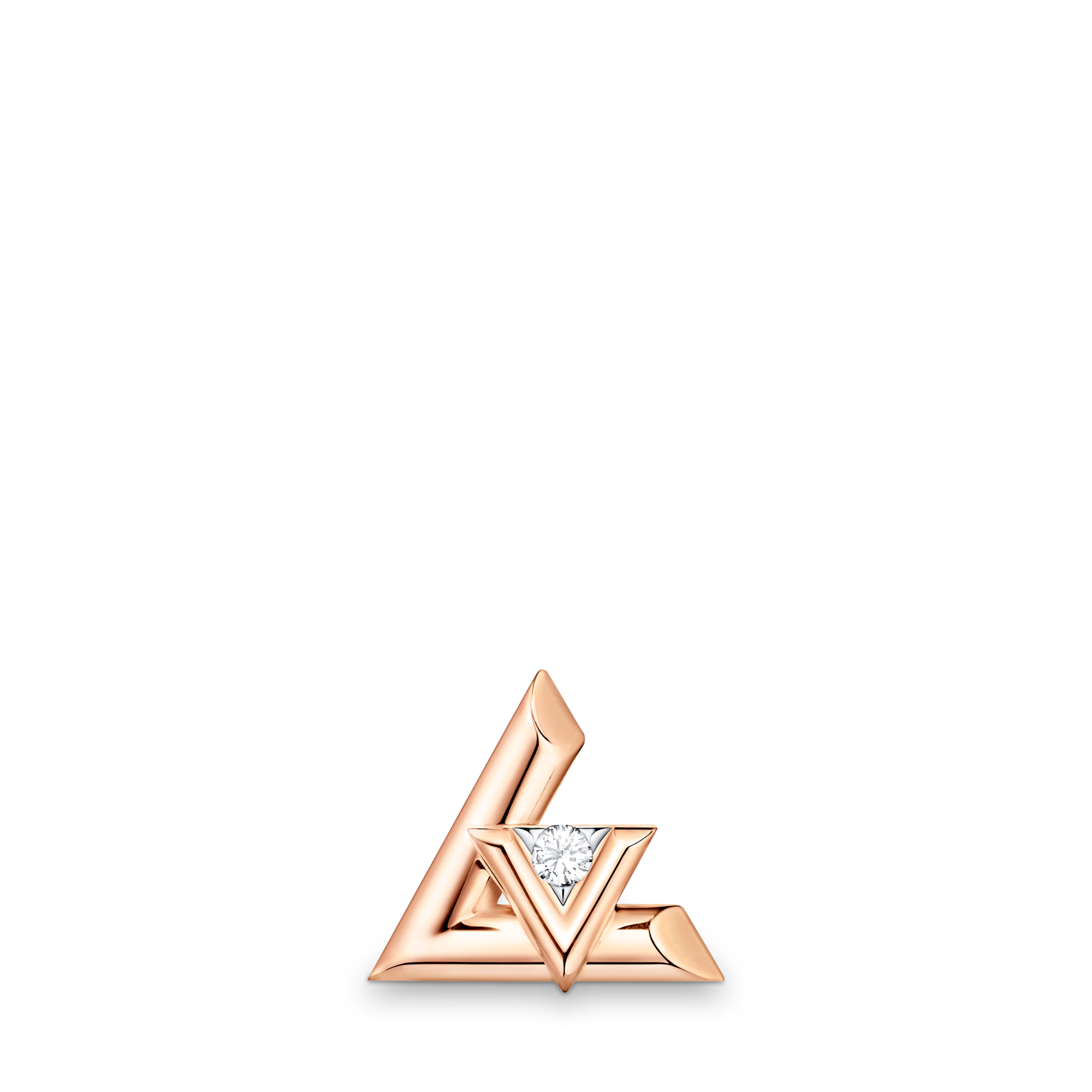 Orecchino a bottone LV Volt One, oro rosa e diamante - Pezzo singolo  Gioielli Categorie Tutta la Gioielleria | LOUIS VUITTON (Zoom prodotto)