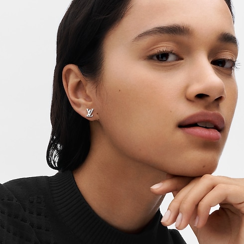 Orecchino a bottone reversibile Idylle Blossom, oro giallo e bianco con diamante - pezzo singolo Gioielli Categorie Orecchini | LOUIS VUITTON (Zoom prodotto)