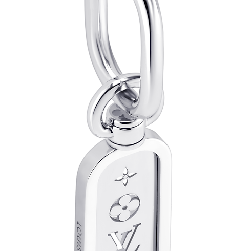 Orecchino a cerchio Les Gastons Vuitton Tag, oro bianco Gioielli Collezioni Les Gastons Vuitton | LOUIS VUITTON (Zoom prodotto)