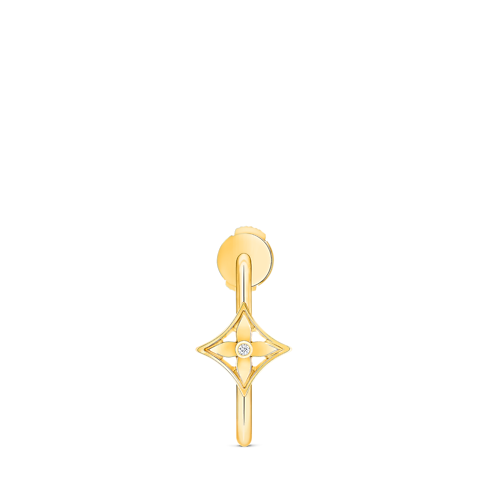 Orecchino a cerchio piccolo Idylle Blossom, oro giallo e diamante - pezzo singolo Gioielli Categorie Orecchini | LOUIS VUITTON (Zoom prodotto)