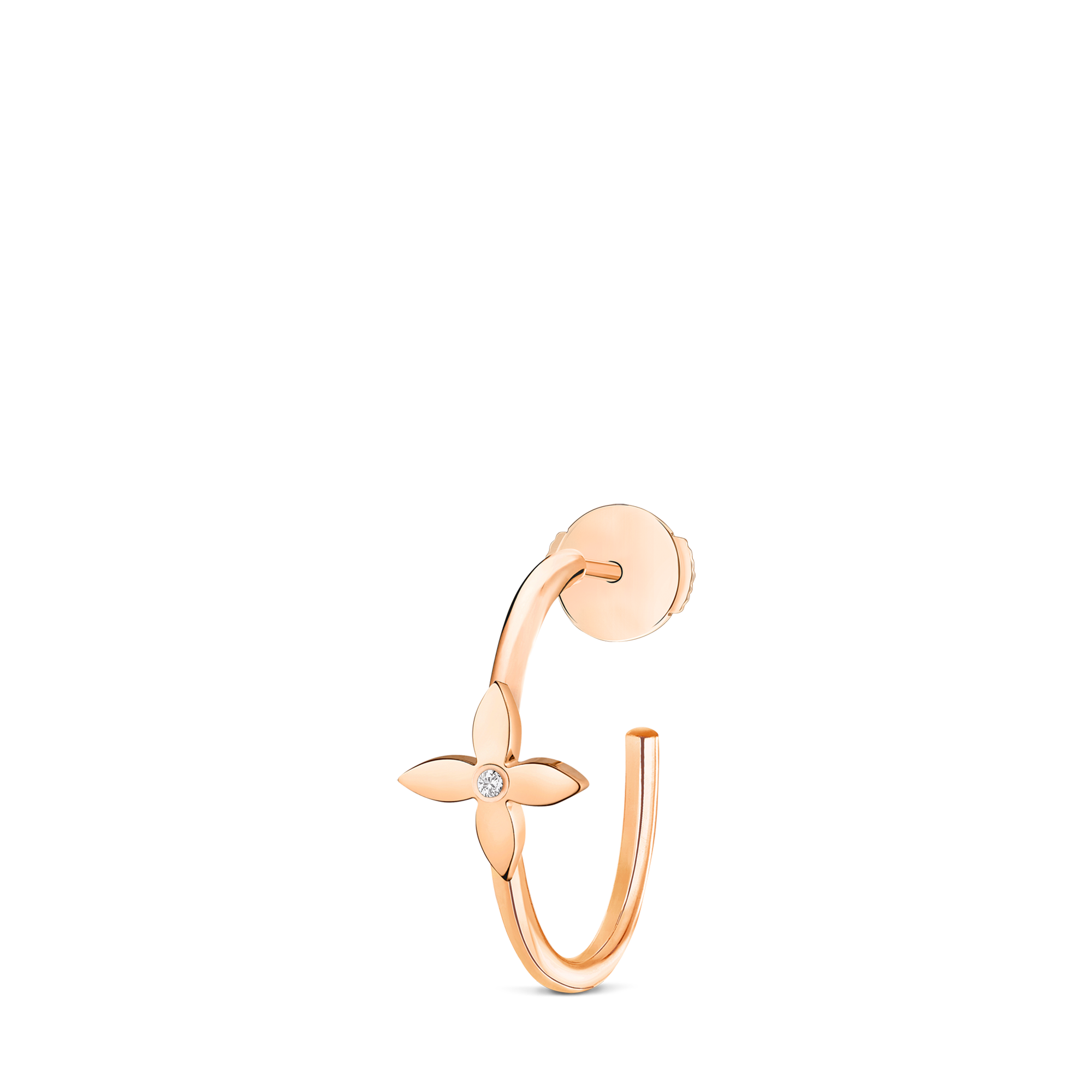 Orecchino a cerchio piccolo Idylle Blossom, oro rosa e diamante - pezzo singolo  Gioielli Categorie Orecchini | LOUIS VUITTON (Zoom prodotto)