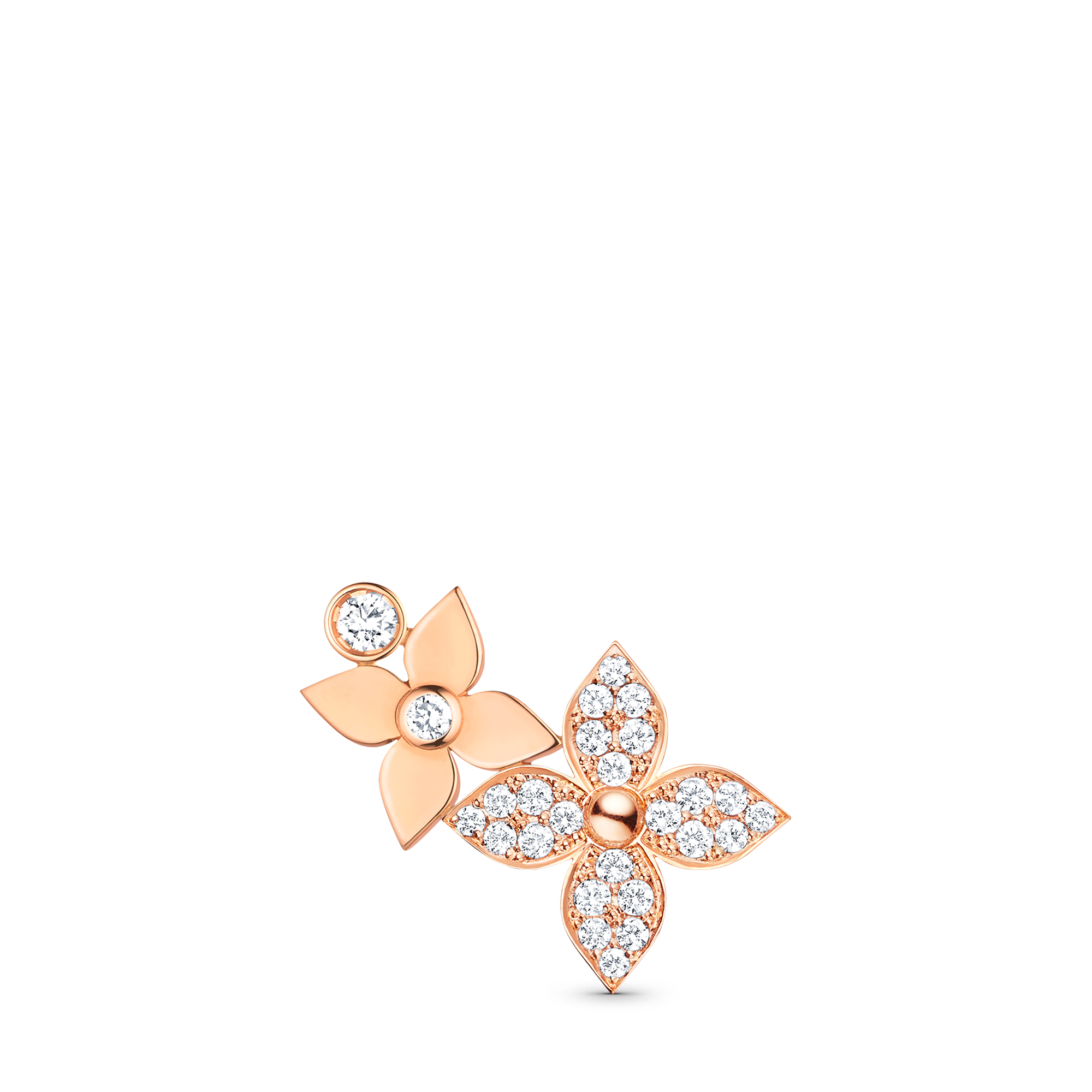Orecchino destro Idylle Blossom, oro rosa e diamanti - pezzo singolo  Gioielli Categorie Tutta la Gioielleria | LOUIS VUITTON (Zoom prodotto)