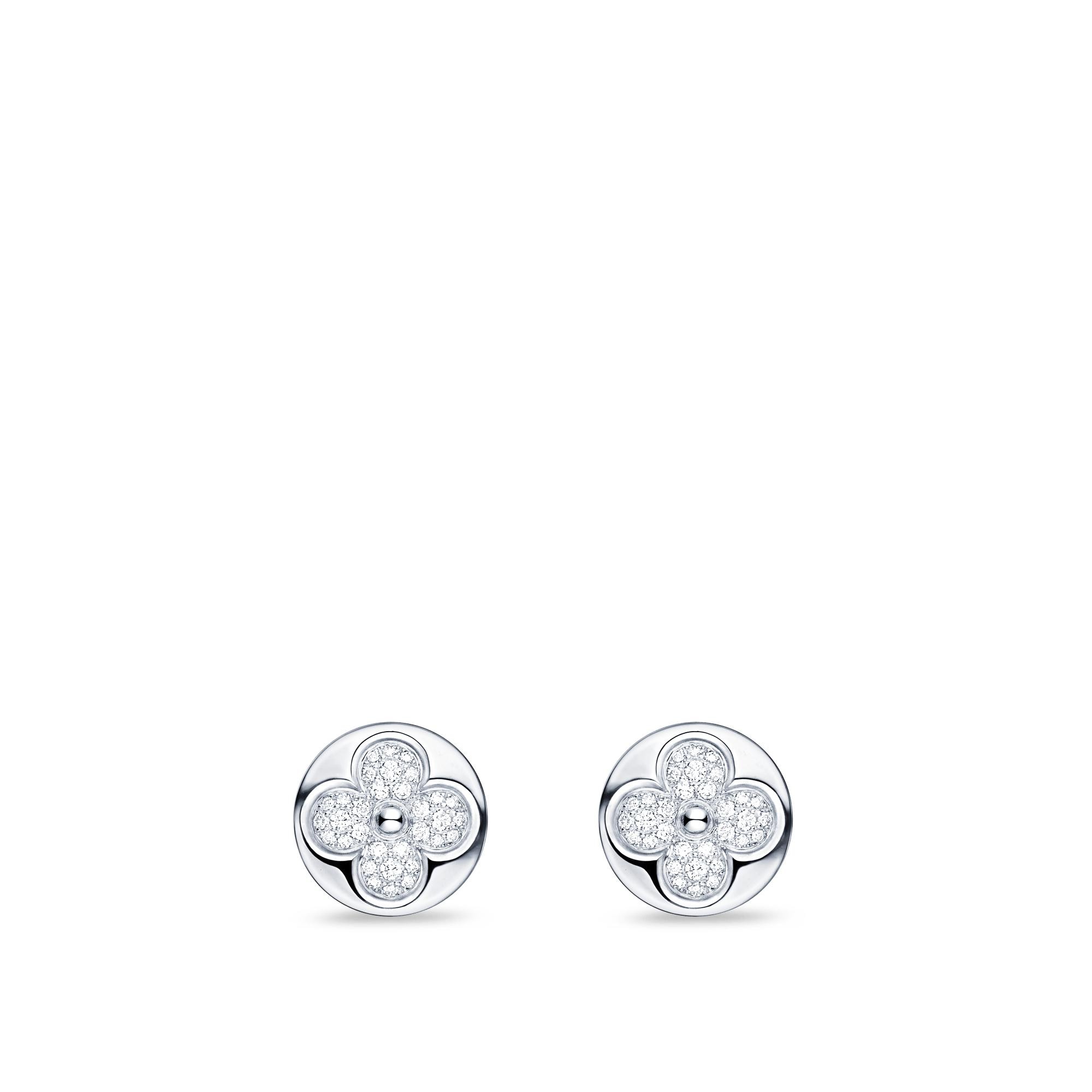 Orecchino Diamond Blossom, Oro Bianco E Diamanti  Gioielli Categorie Tutta la Gioielleria | LOUIS VUITTON (Zoom prodotto)