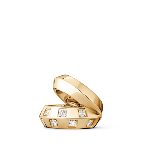Orecchino doppio Le Damier de Louis Vuitton, oro giallo e diamanti Gioielli Categorie Orecchini | LOUIS VUITTON (Zoom prodotto)