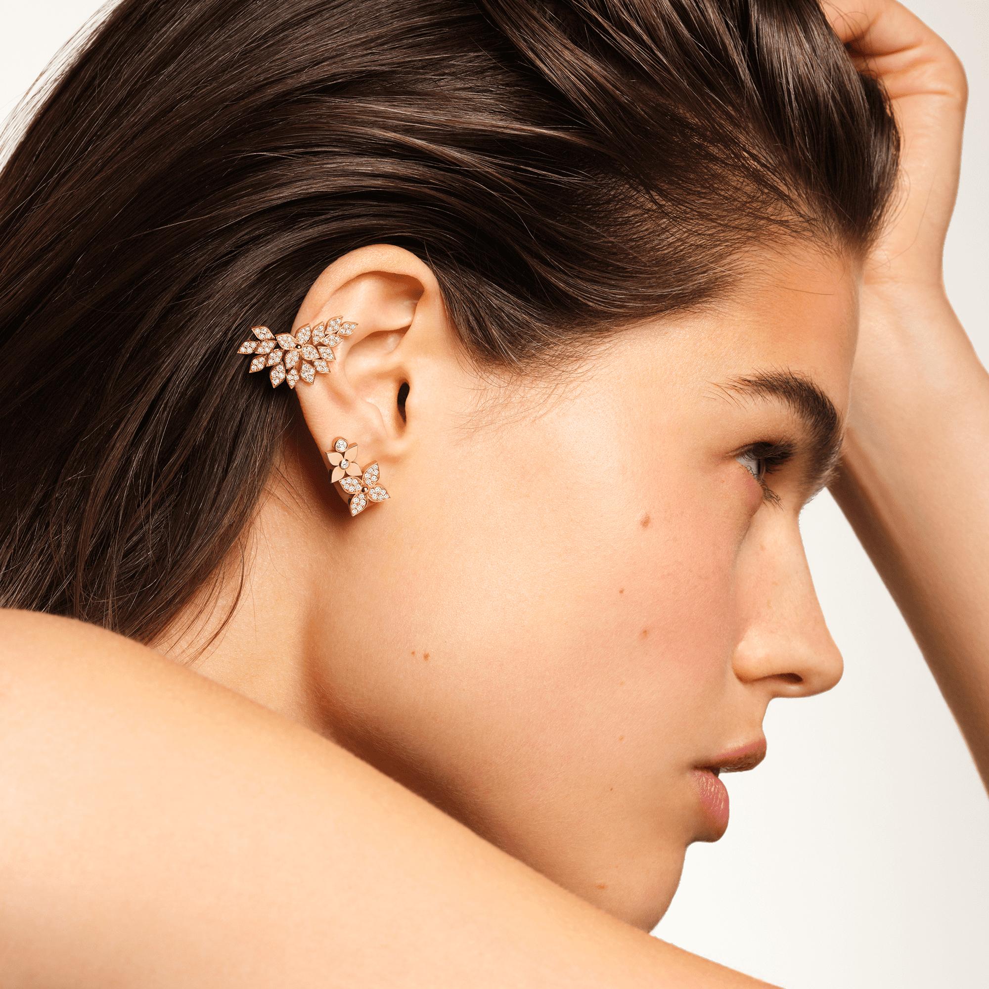 Orecchino Idylle Blossom, oro rosa e diamanti - pezzo singolo  Gioielli Categorie Orecchini | LOUIS VUITTON (Zoom prodotto)