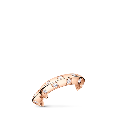 Orecchino Le Damier de Louis Vuitton, oro rosa e diamanti Gioielli Categorie Orecchini | LOUIS VUITTON (Zoom prodotto)