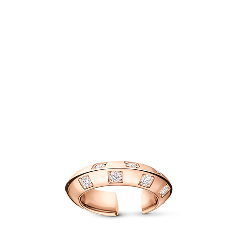 Orecchino Le Damier de Louis Vuitton, oro rosa e diamanti Gioielli Categorie Orecchini | LOUIS VUITTON (Zoom prodotto)