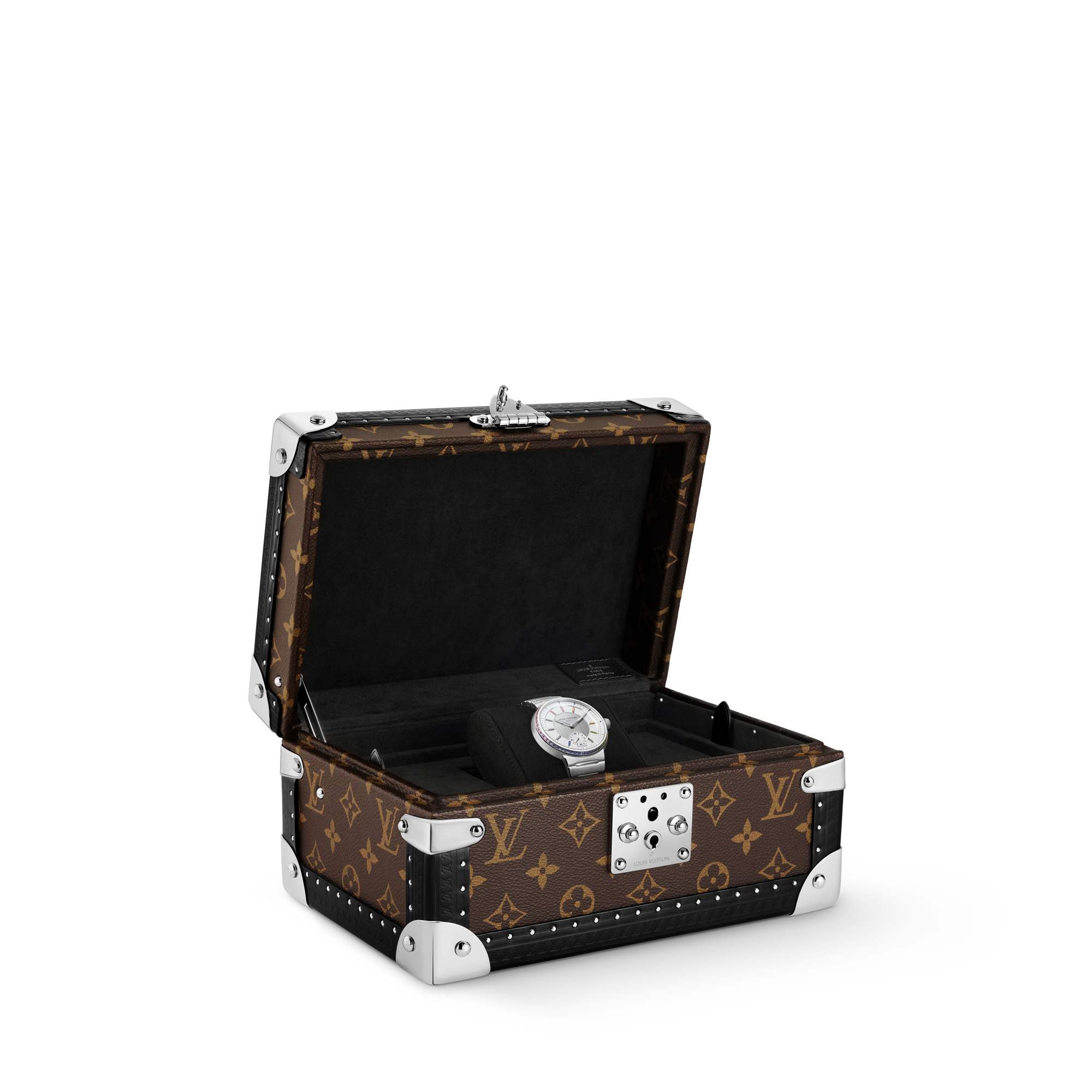 Orologio automatico Tambour, 40 mm, platino, zaffiri e rubini  Orologi Tutti gli orologi } | LOUIS VUITTON (Zoom prodotto)