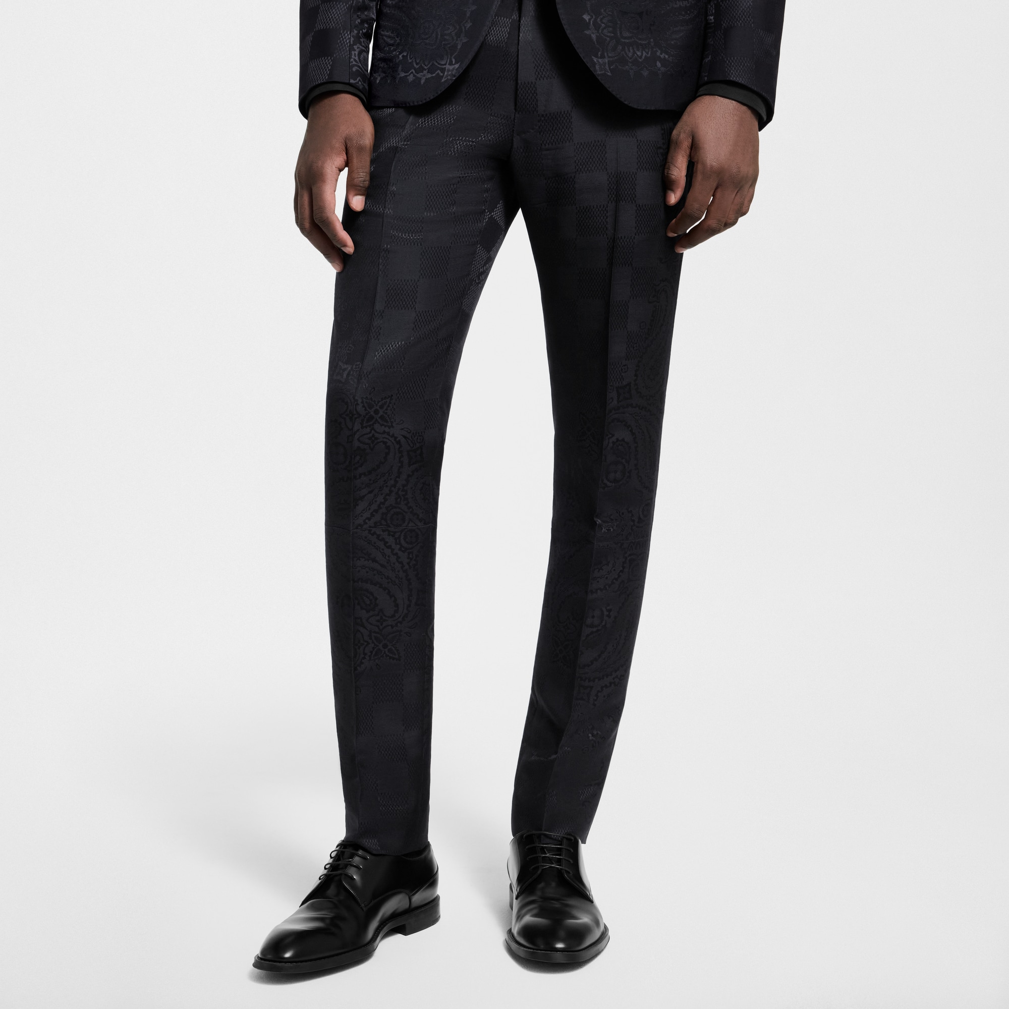 Pantaloni a sigaretta da sera in satin  Uomo Abbigliamento Pantaloni | LOUIS VUITTON (Zoom prodotto)