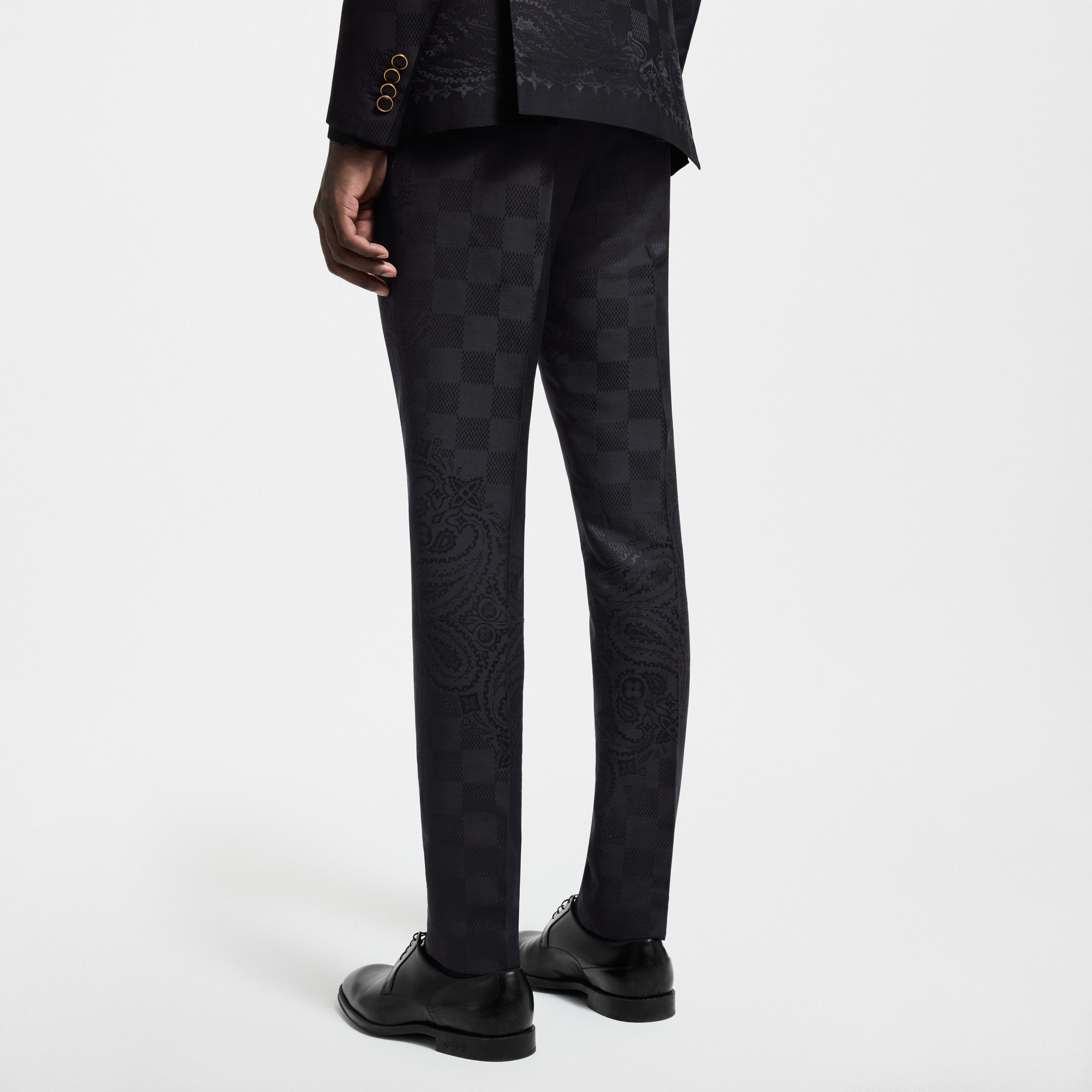 Pantaloni a sigaretta da sera in satin  Uomo Abbigliamento Pantaloni | LOUIS VUITTON (Zoom prodotto)
