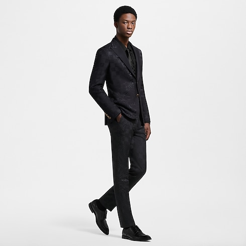 Pantaloni a sigaretta da sera in satin Uomo Abbigliamento Pantaloni | LOUIS VUITTON (Zoom prodotto)