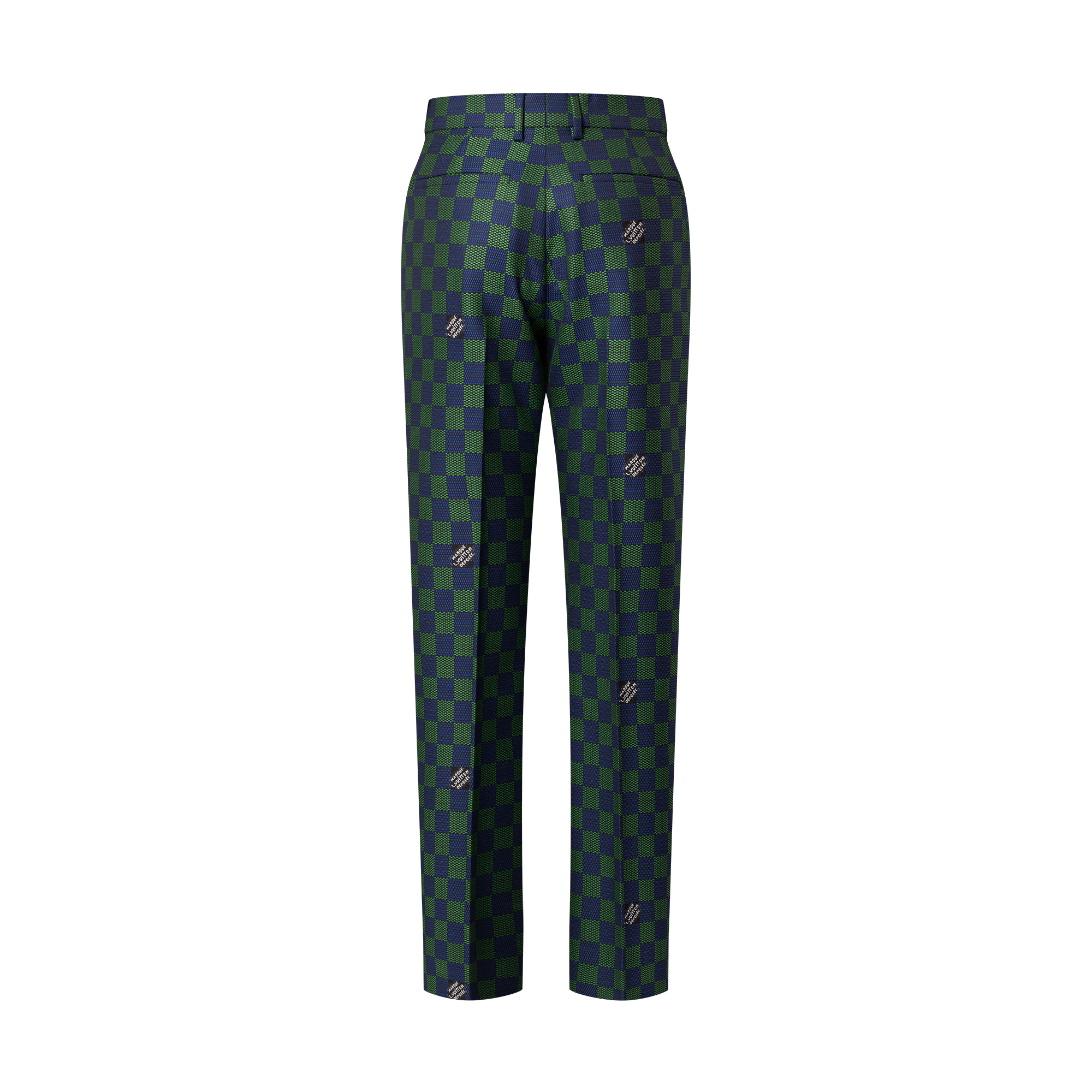 Pantaloni a sigaretta in lana con motivo Damier in trama jacquard  Uomo Abbigliamento Pantaloni | LOUIS VUITTON (Zoom prodotto)