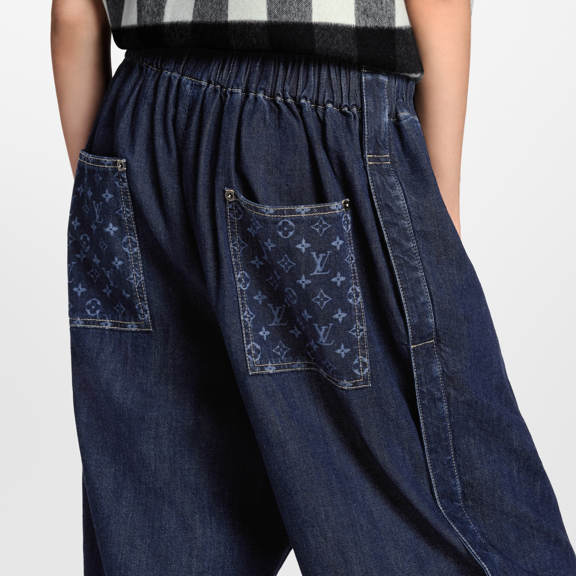 Pantaloni affusolati in denim  Donna Abbigliamento Pantaloni | LOUIS VUITTON (Zoom prodotto)
