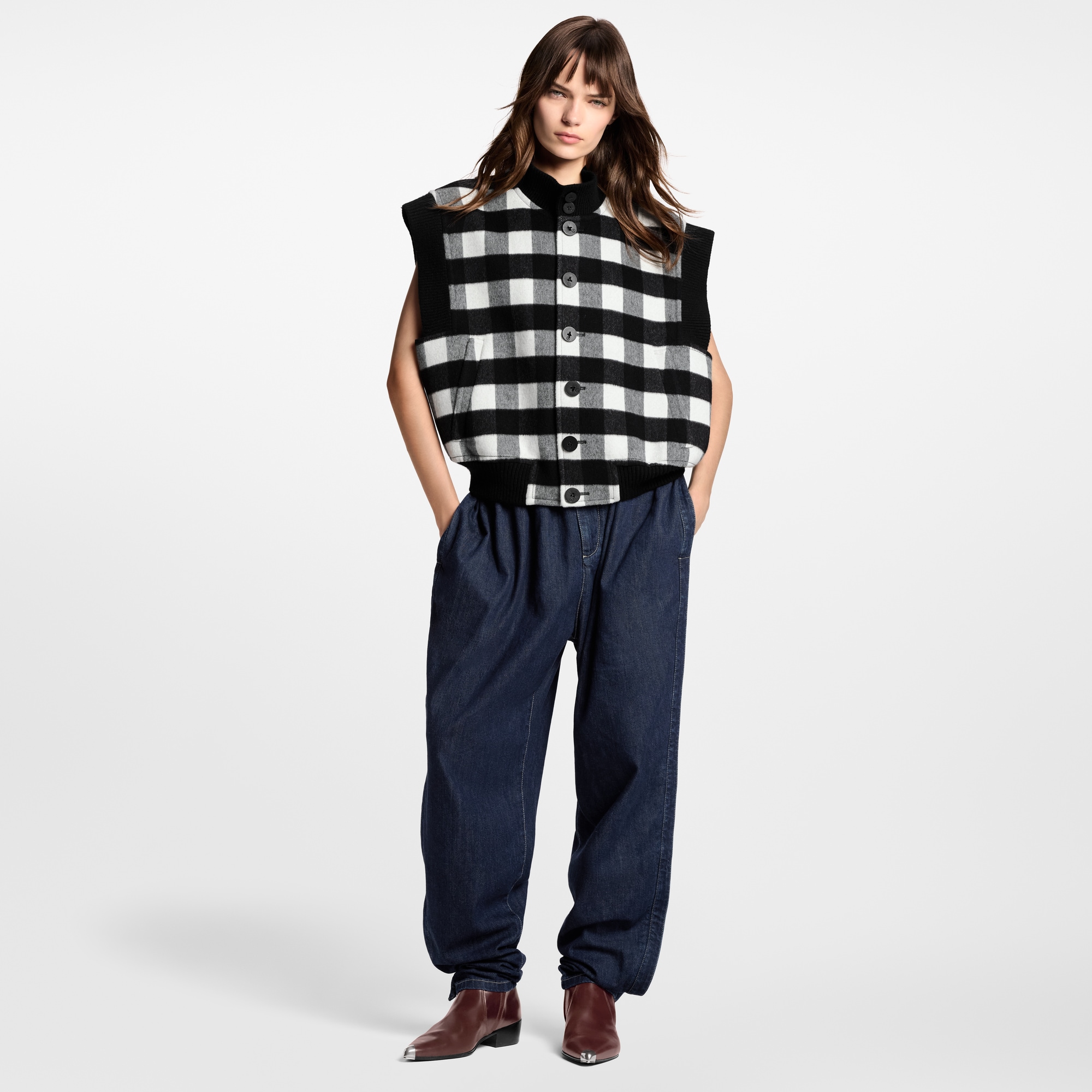 Pantaloni affusolati in denim  Donna Abbigliamento Pantaloni | LOUIS VUITTON (Zoom prodotto)