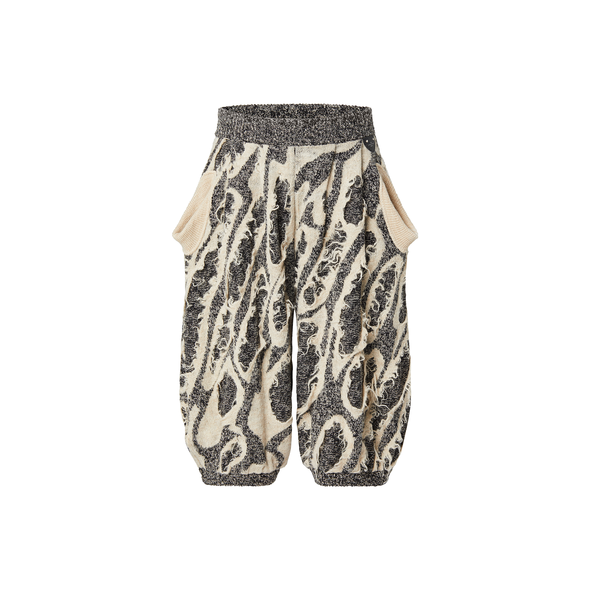 Pantaloni ampi in maglia con motivo sfrangiato  Uomo Discontinued Product Obs 7 | LOUIS VUITTON (Zoom prodotto)
